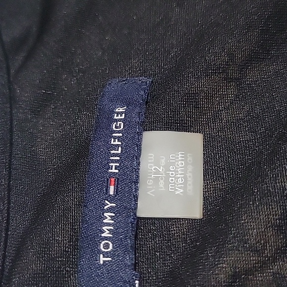 Tommy Hilfiger Black and Tan Romantin Whimsy Floral Chiffon Ruffle Dress - Picture 2 of 11